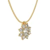 Blossom Halo Diamond Pendant-1.80 ct - Thumbnail Image 2