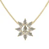 Pear Snowflower Diamond Pendant - Thumbnail Image 1
