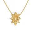 Pear Snowflower Diamond Pendant - Thumbnail Image 2