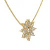 Pear Snowflower Diamond Pendant - Thumbnail Image 3